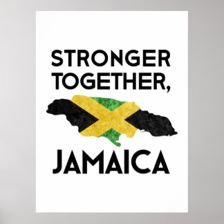 Poster Jamaïque forte – Unis après l'ouragan