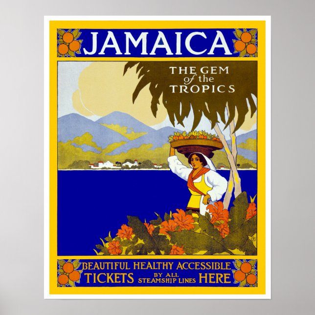 Poster Jamaïque ~ Le joyau des tropiques (Devant)