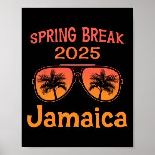 Poster Jamaïque Spring Break 2025 Family Vacation Beach V