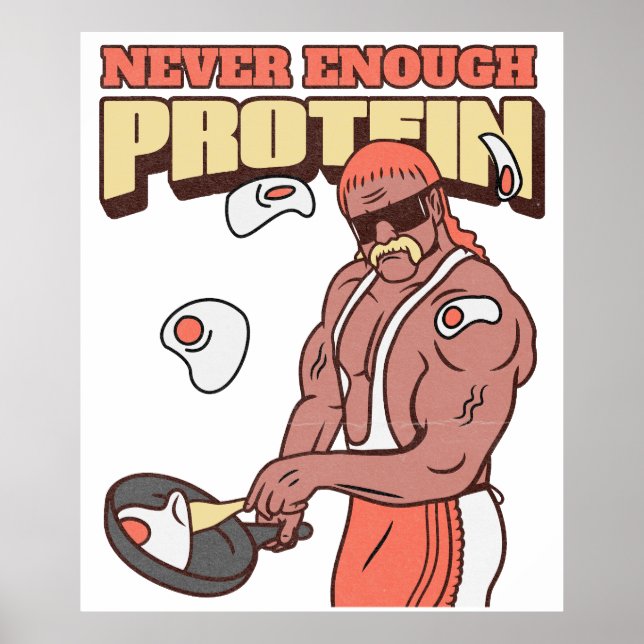 Poster Jamais assez de protéines (Devant)