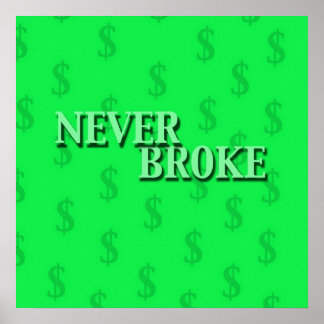 Poster JAMAIS BROKE(All Green)