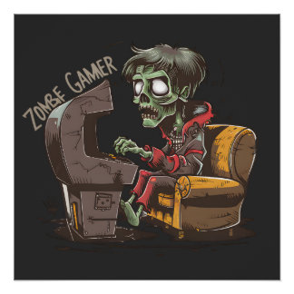 Poster Jamais Mort, Jeu Sur : Zombie Gamer