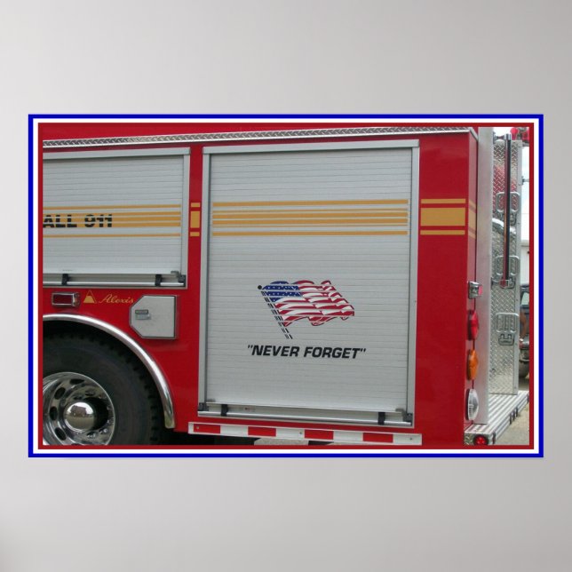 Poster jamais oublier 9-11 (Devant)