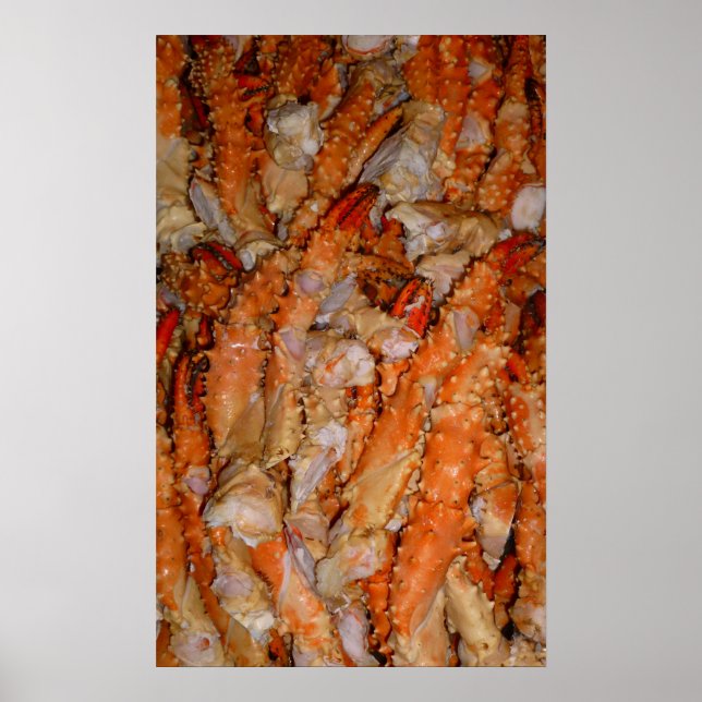 Poster Jambes de crabe roi de l'Alaska (Devant)