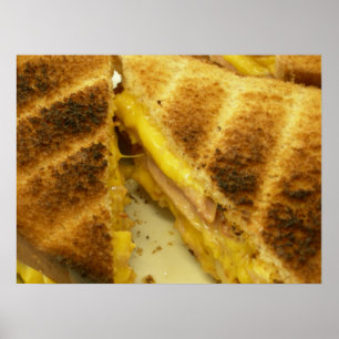 Poster Jambon et fromage rôtis