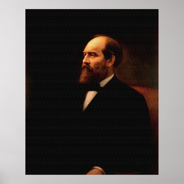 Poster JAMES A. GARFIELD Portrait par Calvin Curtis Impri (Devant)