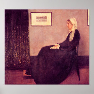 Poster James Abbot McNeill Whistler - La mère de Whistler