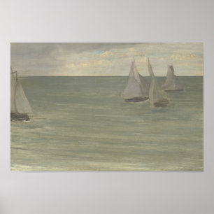 Poster James Abbott McNeill Whistler - Trouville - Grey