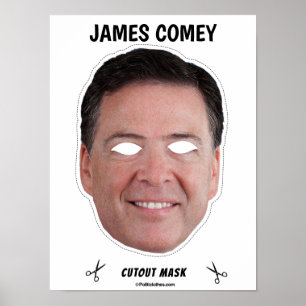 Poster JAMES COMEY Halloween Mask