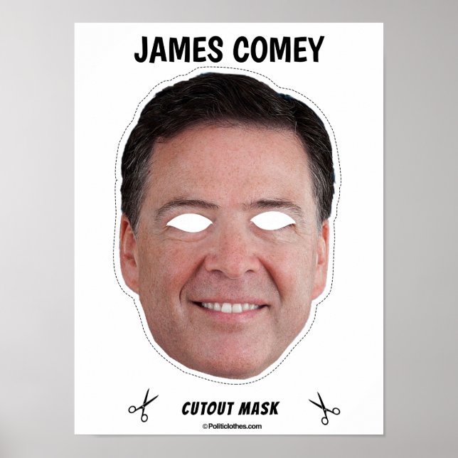 Poster JAMES COMEY Halloween Mask (Devant)