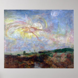 Poster James Ensor Adam et Eve expulsés du paradis