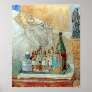 Poster James Ensor La mère de l'artiste dans la mort