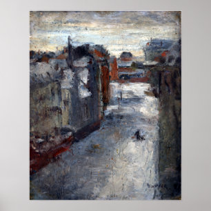 Poster James Ensor Le Van Iseghemlaan dans la neige