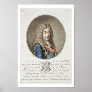 Poster James Fitzjames (1670-1733), ęr duc de Berwick,