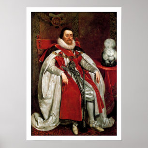 Poster James I par Daniel Mytens