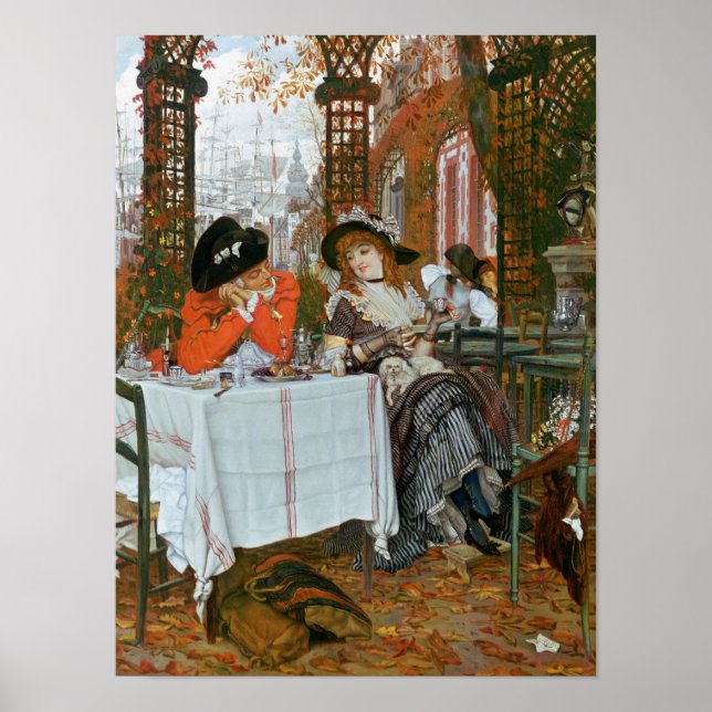 Poster James Jacques Joseph Tissot | Un déjeuner (Devant)