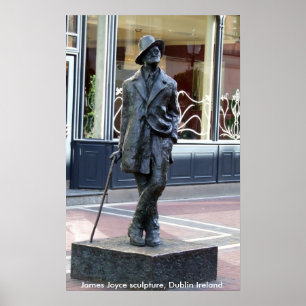 Poster James Joyce Statue, Dublin Ireland