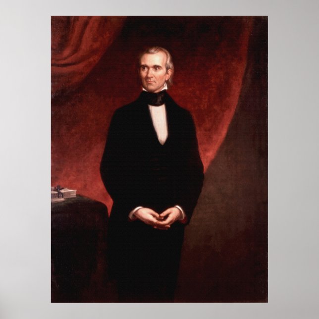 Poster JAMES KNOX POLK par George Peter Alexander Healy (Devant)