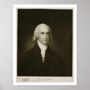 Poster James Madison, 4e président des États-Unis