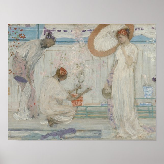 Poster James McNeill Whistler - La Symphonie Blanche (Devant)