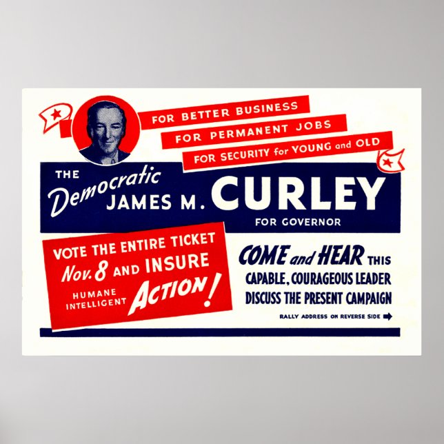 Poster James Michael Curley 1934 (Devant)