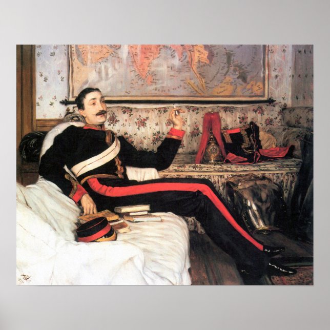 Poster James Tissot - Colonel Frederick Gustavus Burnaby (Devant)