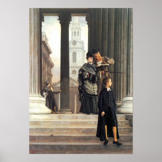 Poster James Tissot - Visiteurs en Londres (Devant)