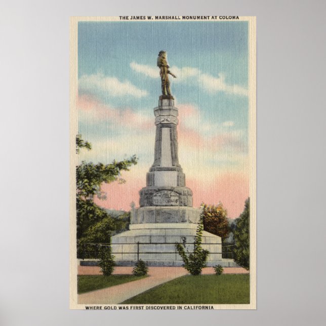 Poster James W. Marshall Monument Vue n° 1 (Devant)