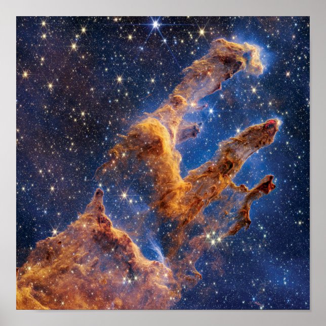 Poster James Webb Telescope Piliers de création (Devant)