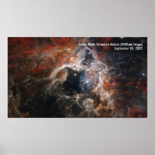 Poster James Webb Télescope spatial Tarantula Nebula NIRC
