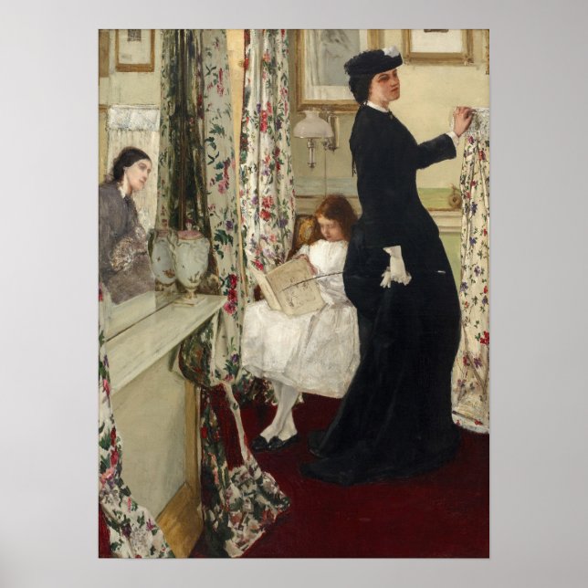 Poster James Whistler - La Salle De Musique (Devant)