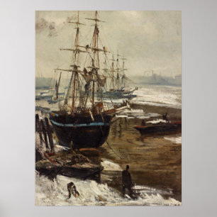 Poster James Whistler - La Tamise dans la glace
