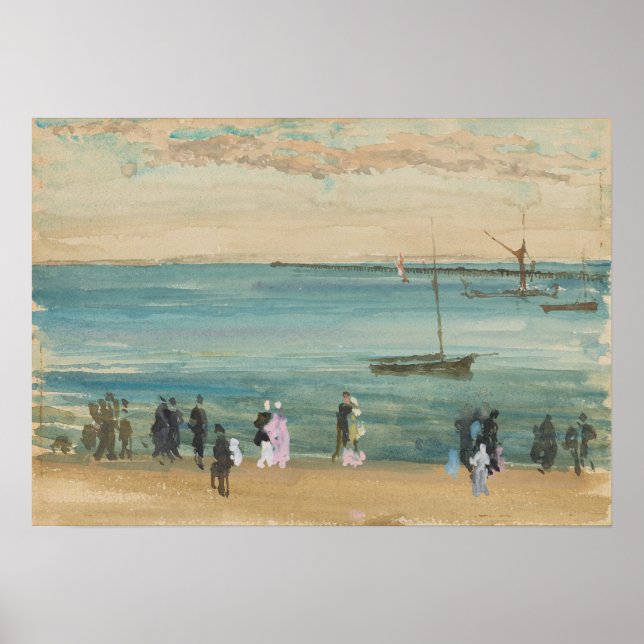 Poster James Whistler - Southend Pier (Devant)