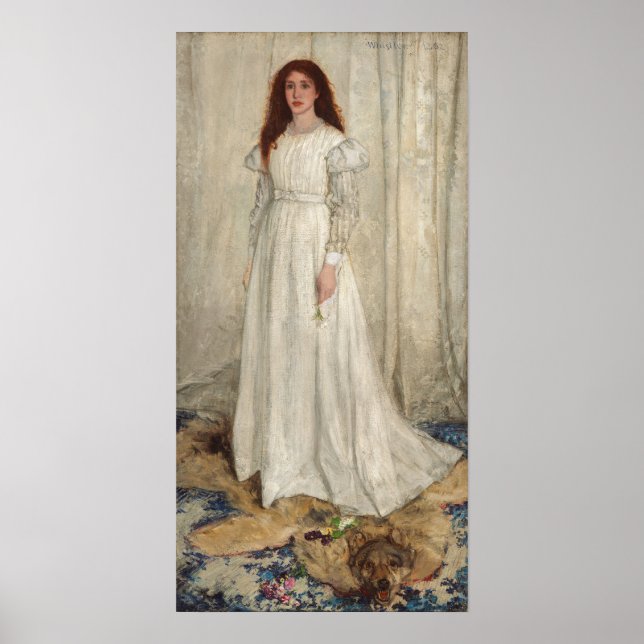 Poster James Whistler - Symphonie en blanc no 1 (Devant)