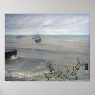 Poster James Whistler - Symphonie en gris et vert