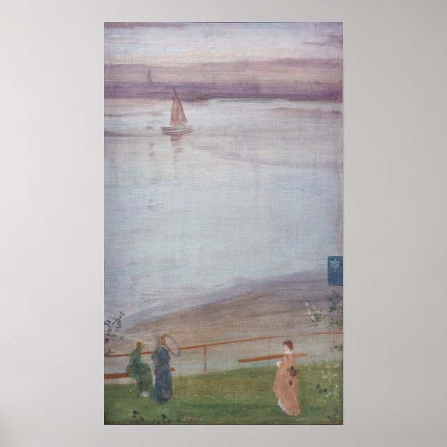 Poster James Whistler - Variations en violet et vert (Devant)
