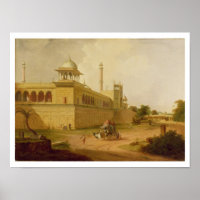 Jami Masjid, Delhi, 1811 (huile sur toile)