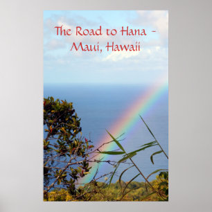 Poster Jan07 2081, la route à Hana - Maui, Hawaï