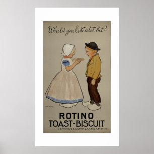 Poster Jan Rinke ~ Rotino toast-biscuit