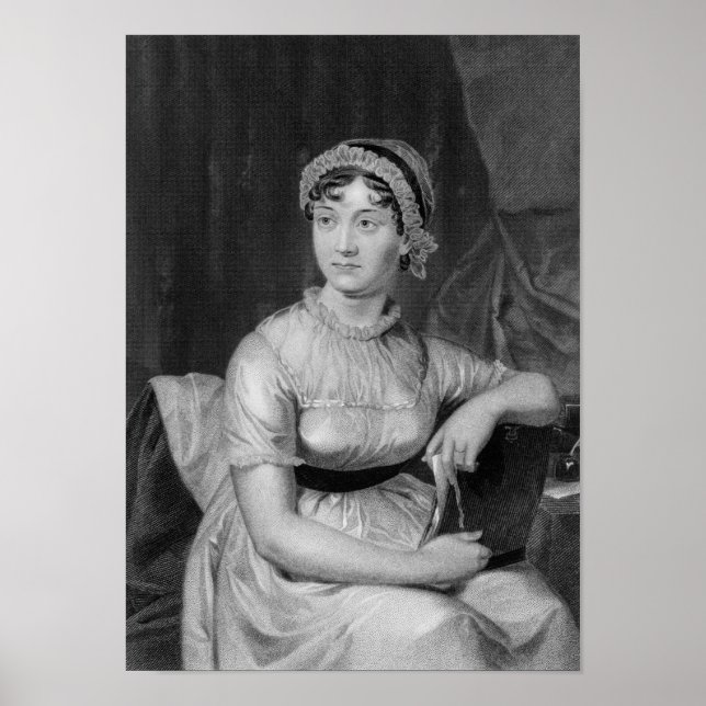 Poster Jane Austen Portrait gravé (Devant)