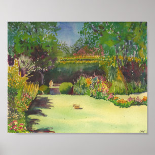 Poster Jane Austen's Garden II Aquarelle Imprimer