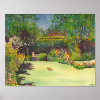 Poster Jane Austen's Garden II Aquarelle Imprimer