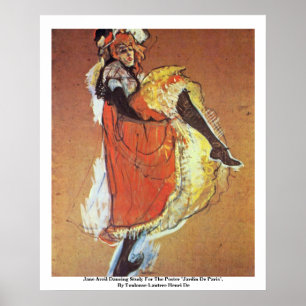 Poster Jane Avril Dancing Study Pour L'Affiche