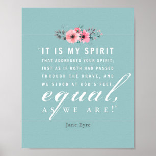 Poster Jane Eyre - Comme Nous Sommes - Turquoise