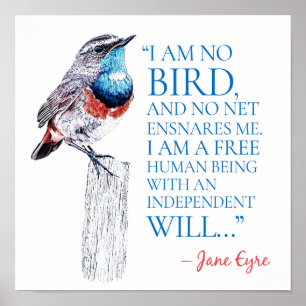 Poster Jane Eyre - Je Ne Suis Pas Un Oiseau - Oiseau Bleu