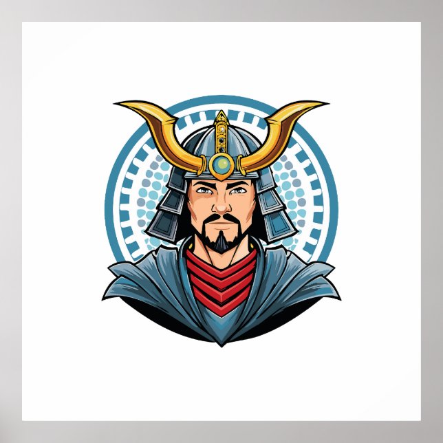 Poster Japanese samurai (Devant)