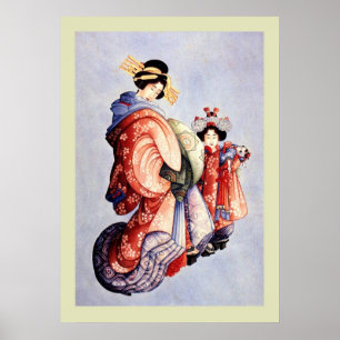 Poster Japanese Woodblock