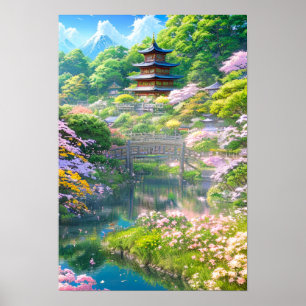 Poster Japon Garden Dreamland