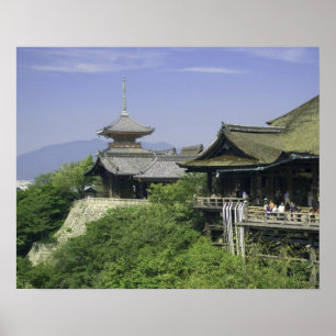 Poster Japon, Kyoto, La vue depuis le temple de Kiyomizu