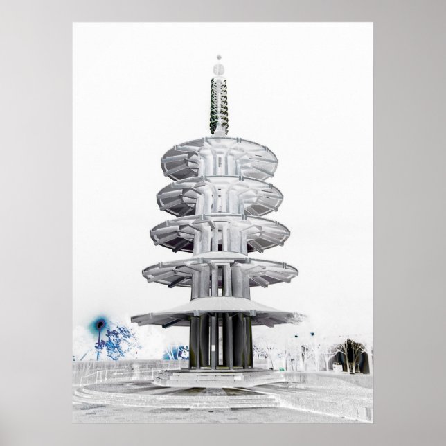 POSTER JAPON PEACE PAGODA - SAN FRANCISCO (Devant)